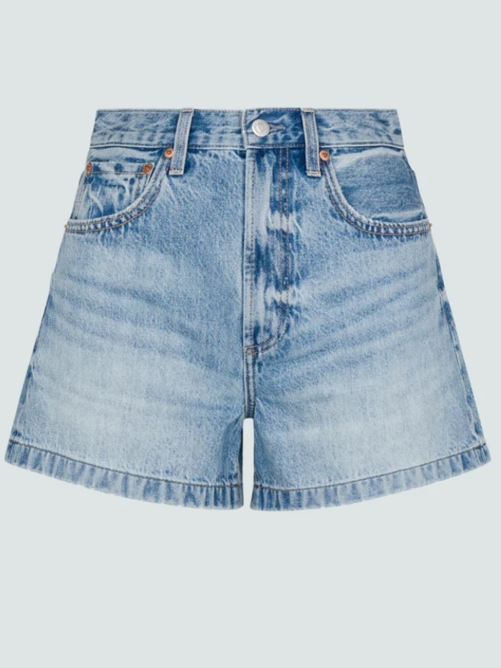 Pistola Saige High Rise A Line Shorts in French Rivera